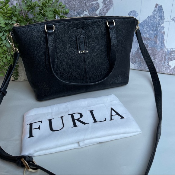 Furla Bags Furla Dafne Satchel In Nero Black Poshmark